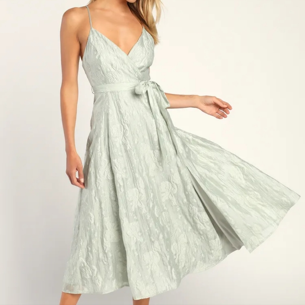 Lulus jacquard midi dress